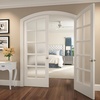 image:imageSchlage F40 GEO 622 ADD Georgian Door Knob with Addison Trim Bed amp Bath Privacy Lock Matte BlackSatin Nickel