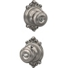 image:imageSchlage F40 GEO 622 ADD Georgian Door Knob with Addison Trim Bed amp Bath Privacy Lock Matte BlackSatin Nickel