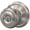 image:imageSchlage F40 GEO 622 ADD Georgian Door Knob with Addison Trim Bed amp Bath Privacy Lock Matte BlackSatin Nickel