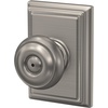 image:imageSchlage F40 GEO 622 ADD Georgian Door Knob with Addison Trim Bed amp Bath Privacy Lock Matte BlackSatin Nickel