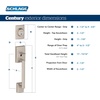 image:imageSchlage F58 CEN 622 Century Single Cylinder Exterior Entrance Handleset Lock Matte Black Exterior Half Only