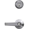 image:imageSchlage FB50 CSV ELA 626 Single Cylinder Deadbolt and Keyed Entry Elan Lever Satin Chrome