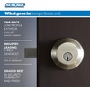 image:imageSchlage FB50 V Acc 619 Single Cylinder Deadbolt and Keyed Entry Accent Lever Satin NickelBright Brass Finish