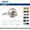 image:imageSchlage FB50 V Acc 619 Single Cylinder Deadbolt and Keyed Entry Accent Lever Satin NickelBright Brass Finish