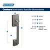image:imageSchlage FE285 CEN 622 LAT Century Front Entry Handleset with Latitude Lever Lower Half Grip Matte BlackAged Bronze