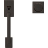 image:imageSchlage FE285 CEN 622 LAT Century Front Entry Handleset with Latitude Lever Lower Half Grip Matte BlackAged Bronze