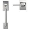 image:imageSchlage FE285 CEN 622 LAT Century Front Entry Handleset with Latitude Lever Lower Half Grip Matte BlackBright Chrome