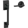 image:imageSchlage FE285 CEN 622 LAT Century Front Entry Handleset with Latitude Lever Lower Half Grip Matte BlackMatte Black