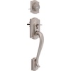 image:imageSchlage Lock Company F60CAM619PLY Schlage Camelot Active Door Handleset with Plymouth Interior Satin NickelSatin Nickel