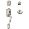 image:imageSchlage Lock Company F60CAM619PLY Schlage Camelot Active Door Handleset with Plymouth Interior Satin NickelSatin Nickel