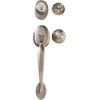 image:imageSchlage Lock Company F60PLY619ORB Plymouth Door Handle Set with Orbit Interior Satin NickelSatin Nickel