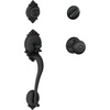 image:imageSCHLAGE Brookshire Single Cylinder Handleset and Georgian Knob Aged Bronze F60 BRK 716 GEO