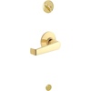 image:imageSchlage F59 ELA 605 Elan Interior Lever with Deadbolt Bright Brass Interior Half OnlyBright Brass