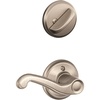 image:imageSchlage F59 FLA 619 RH Flair Interior RightHanded Lever with Deadbolt Satin Nickel Interior Half Only