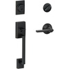 image:imageSchlage F60 CEN 622 LAT CEN Century Front Entry Handleset with Latitude Lever Alloy steel Deadbolt Keyed 1 Side Matte BlackAged Bronze