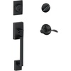 image:imageSchlage F60 CEN 716 Acc LH Century Handle Set with Accent Lever Interior Left Hand Aged Bronze