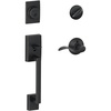 image:imageSchlage F60 CEN 716 Acc RH Century Handle Set with Accent Lever Interior Right Hand Aged Bronze