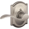 image:imageSchlage Lock Company F60CAM619PLY Schlage Camelot Active Door Handleset with Plymouth Interior Satin NickelSatin Nickel