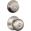 image:imageSchlage Lock Company FB50VPLY619 DeadboltKnob Stn Nkl