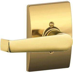 image:imageSCHLAGE F40 ELA 626 CEN Century Collection with Elan Privacy Lever Satin ChromeBright Brass