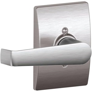 image:imageSCHLAGE F40 ELA 626 CEN Century Collection with Elan Privacy Lever Satin ChromeSatin Chrome