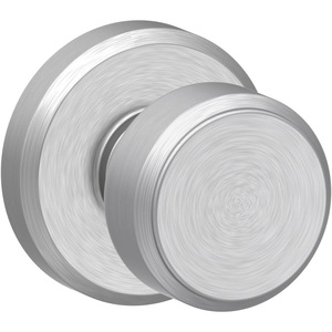 image:imageSchlage F10 BWE 622 Bowery Door Knob Hall amp Closet Passage Lock Matte BlackSatin Chrome