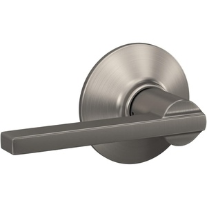 image:imageSchlage F10 V LAT 619 Latitude Door Lever Hall amp Closet Passage Lock Satin NickelNickel
