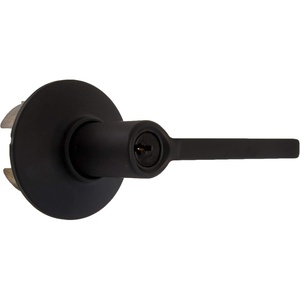 image:imageSchlage F51ALAT622 Matte Black Keyed Entry Latitude Style Lever