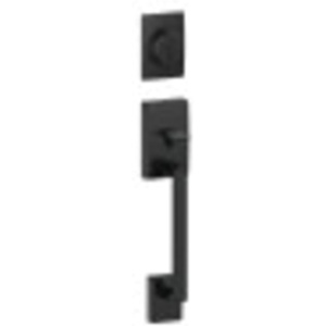 image:imageSchlage F58 CEN 622 Century Single Cylinder Exterior Entrance Handleset Lock Matte Black Exterior Half Only