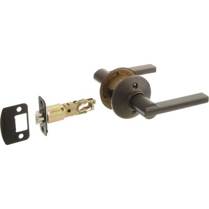image:imageSchlage F80LAT Latitude Storeroom Door Lever Set from the FSeries Aged Bronze