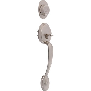 image:imageSchlage Lock Company F60PLY619ORB Plymouth Door Handle Set with Orbit Interior Satin NickelSatin Nickel