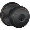 image:imageSCHLAGE Andover Passage Knob Andover Rose Satin Nickel 28 x 28 x 24 inches  FA10AND619F10AND619ANDAged Bronze