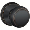 image:imageSCHLAGE Andover Passage Knob Andover Rose Satin Nickel 28 x 28 x 24 inches  FA10AND619F10AND619ANDAged Bronze