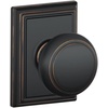 image:imageSCHLAGE Andover Passage Knob Andover Rose Satin Nickel 28 x 28 x 24 inches  FA10AND619F10AND619ANDAged Bronze