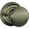 image:imageSCHLAGE Andover Passage Knob Andover Rose Satin Nickel 28 x 28 x 24 inches  FA10AND619F10AND619ANDAntique Pewter