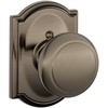 image:imageSCHLAGE Andover Passage Knob Andover Rose Satin Nickel 28 x 28 x 24 inches  FA10AND619F10AND619ANDAntique Pewter