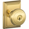 image:imageSCHLAGE Andover Passage Knob Andover Rose Satin Nickel 28 x 28 x 24 inches  FA10AND619F10AND619ANDBright Brass