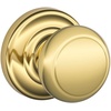 image:imageSCHLAGE Andover Passage Knob Andover Rose Satin Nickel 28 x 28 x 24 inches  FA10AND619F10AND619ANDBright Brass