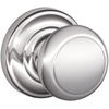 image:imageSCHLAGE Andover Passage Knob Andover Rose Satin Nickel 28 x 28 x 24 inches  FA10AND619F10AND619ANDBright Chrome