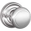 image:imageSCHLAGE Andover Passage Knob Andover Rose Satin Nickel 28 x 28 x 24 inches  FA10AND619F10AND619ANDBright Chrome