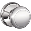 image:imageSCHLAGE Andover Passage Knob Andover Rose Satin Nickel 28 x 28 x 24 inches  FA10AND619F10AND619ANDBright Chrome
