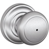 image:imageSCHLAGE Andover Passage Knob Andover Rose Satin Nickel 28 x 28 x 24 inches  FA10AND619F10AND619ANDSatin Chrome