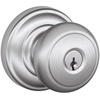 image:imageSCHLAGE Andover Passage Knob Andover Rose Satin Nickel 28 x 28 x 24 inches  FA10AND619F10AND619ANDSatin Chrome