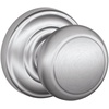 image:imageSCHLAGE Andover Passage Knob Andover Rose Satin Nickel 28 x 28 x 24 inches  FA10AND619F10AND619ANDSatin Chrome