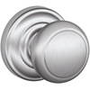 image:imageSCHLAGE Andover Passage Knob Andover Rose Satin Nickel 28 x 28 x 24 inches  FA10AND619F10AND619ANDSatin Chrome