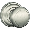 image:imageSCHLAGE Andover Passage Knob Andover Rose Satin Nickel 28 x 28 x 24 inches  FA10AND619F10AND619ANDSatin Nickel