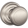 image:imageSCHLAGE Andover Passage Knob Andover Rose Satin Nickel 28 x 28 x 24 inches  FA10AND619F10AND619ANDSatin Nickel
