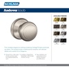 image:imageSCHLAGE Andover Passage Knob Andover Rose Satin Nickel 28 x 28 x 24 inches  FA10AND619F10AND619ANDSatin Nickel
