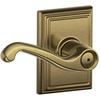 image:imageSCHLAGE F10FLA716ADD Addison Collection Flair Passage Lever Aged BronzeAntique Brass