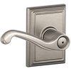 image:imageSCHLAGE F10FLA716ADD Addison Collection Flair Passage Lever Aged BronzeSatin Nickel